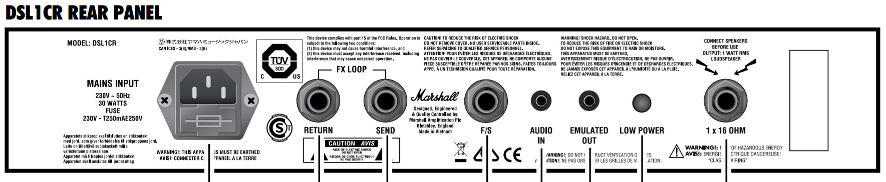 Marshall Dsl1c 0.1/1w 1x8 - Ampli Guitare Électrique Combo - Variation 2