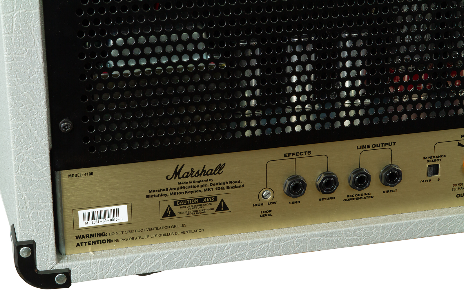 Marshall Jcm900 4100 Vintage Reissue Head 100w El34 Silver - Ampli Guitare Électrique TÊte / PÉdale - Variation 6