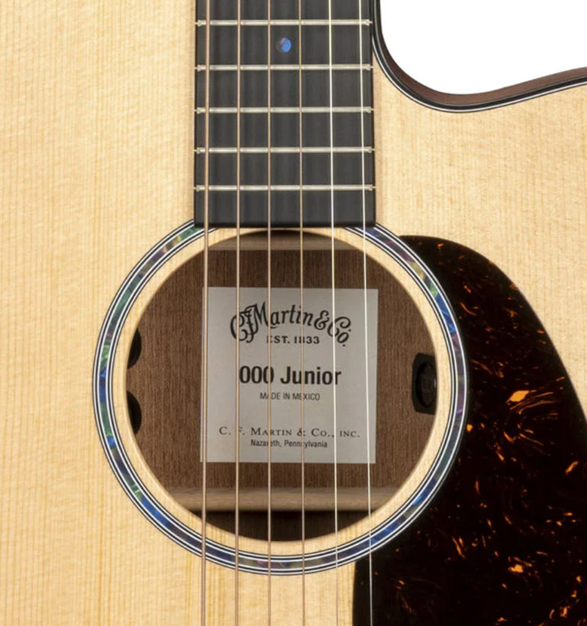 Martin 000cjre Junior 000 15/16 Pan Coupe Epicea Sapele Ric - Natural Satin - Guitare Folk - Variation 2
