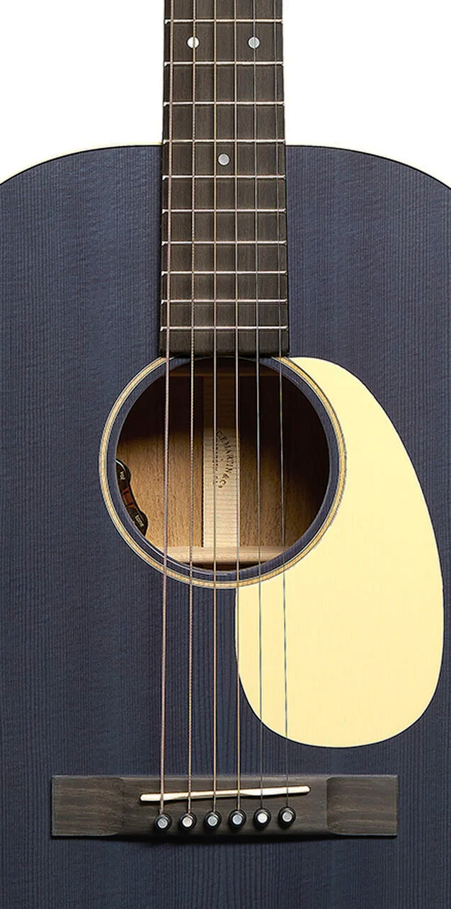 Martin 00l16e 00 Shsc Epicea Acajou Eb - Blue Denim - Guitare Folk - Variation 2