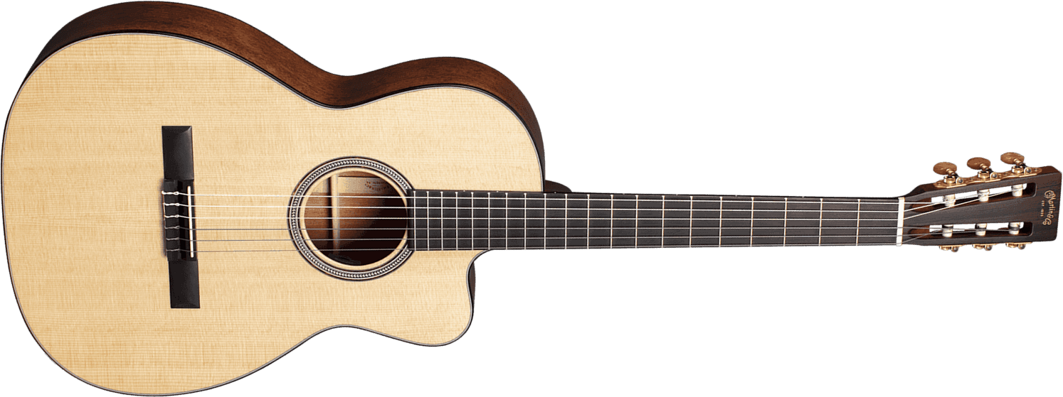 Martin 000c12-16e Nylon Auditorium Cw Epicea Acajou Eb - Natural - Guitare Classique Format 4/4 - Main picture