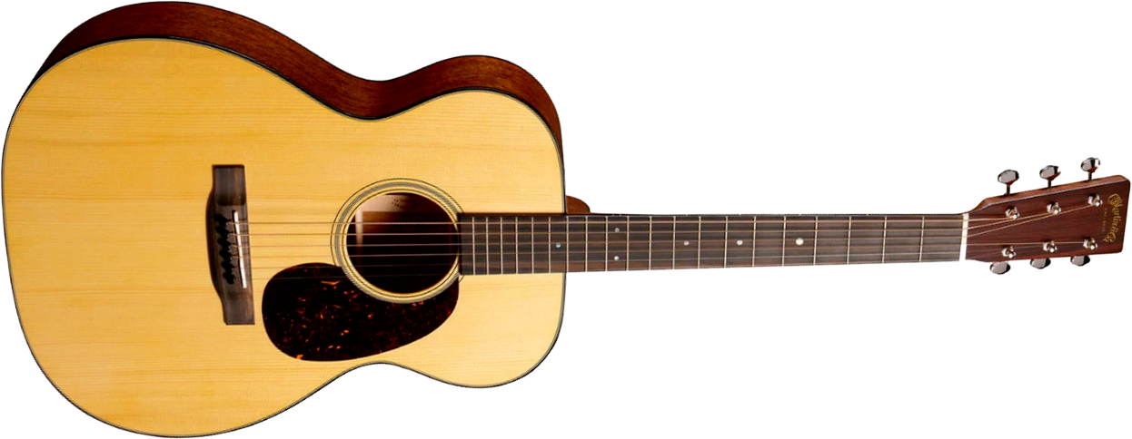 Martin Custom Shop 00018 Shsc Epicea Adirondack / Acajou Eb - Natural Aging Toner - Guitare Folk - Main picture