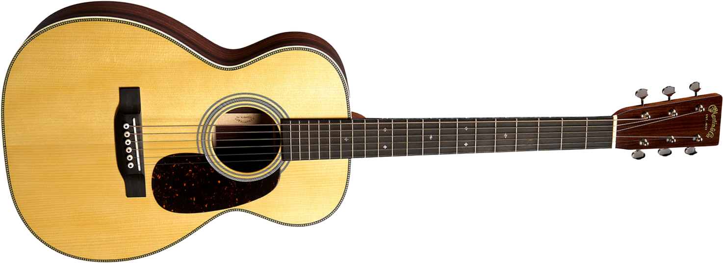 Martin Custom Shop 028 Parlor Shsc Epicea Palissandre Eb - Natural Vintage Gloss Aging Toner - Guitare Folk - Main picture