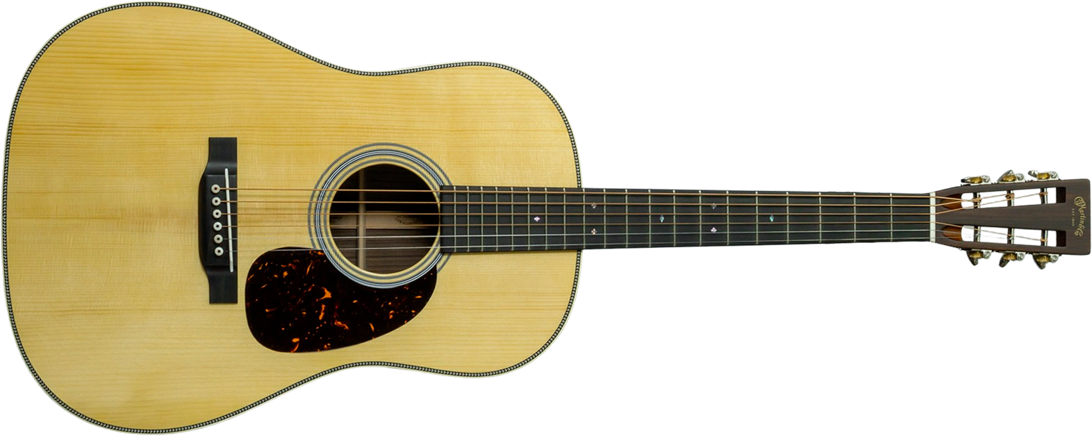 Martin Custom Shop Dreadnought 12-fret Epicea Adirondack / Palissandre Indien Eb #2964120 - Natural - Guitare Folk - Main picture