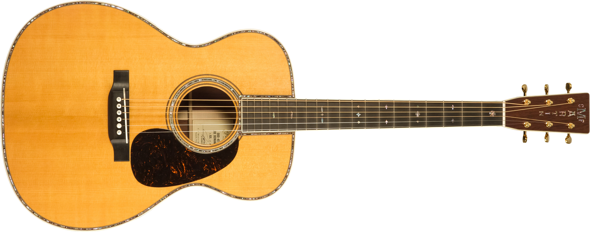 Martin Custom Shop Joe Bonamassa 00045 Ltd Signature 000 Shsc Epicea Palissandre Eb #2917432 - Natural Vintage - Guitare Folk - Main picture