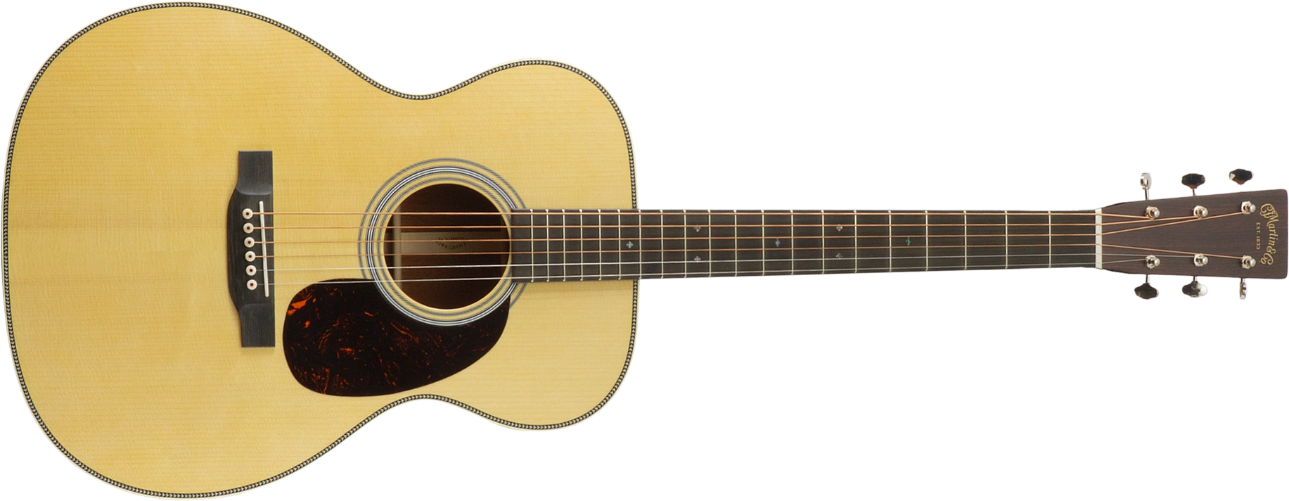 Martin Custom Shop Om Epicea Adirondack / Acajou Eb #2964118 - Natural Aging Toner - Guitare Folk - Main picture