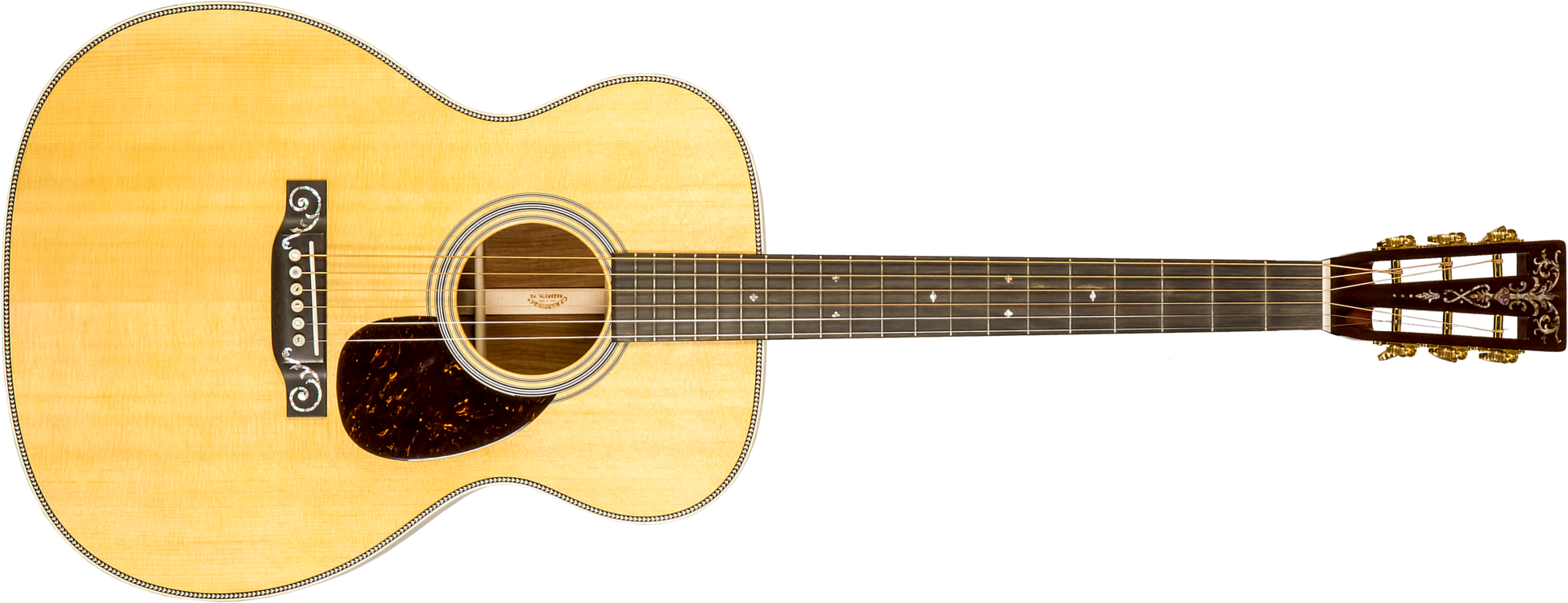 Martin Custom Shop Om Epicea Palissandre Guatemala Eb #2736829 - Natural Aged Toner - Guitare Acoustique - Main picture