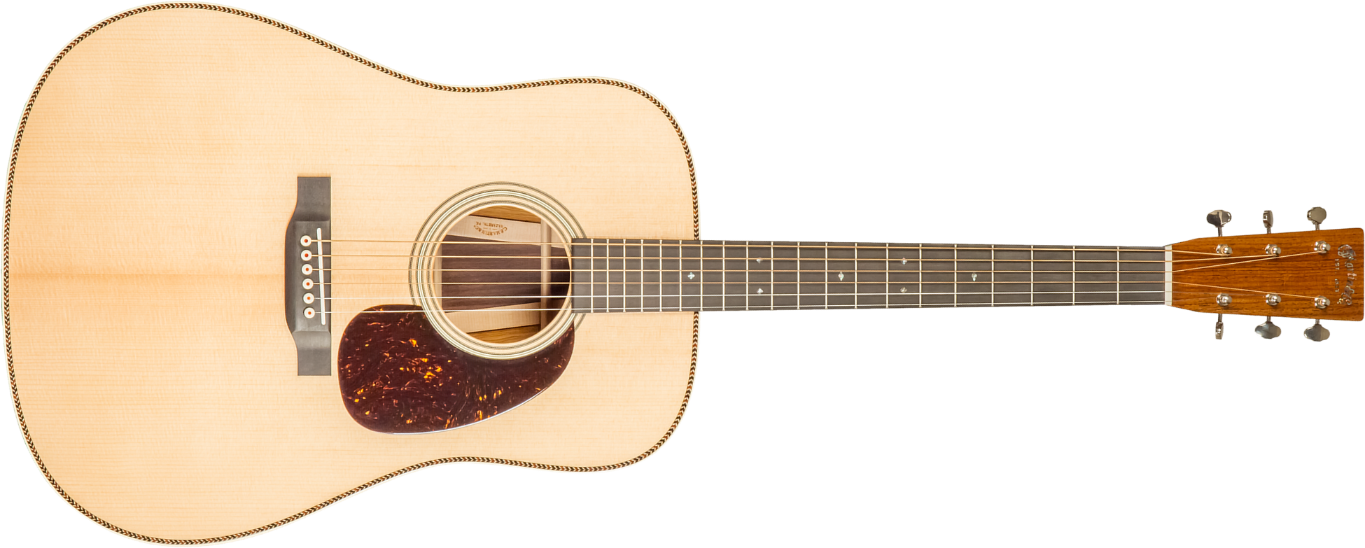 Martin Custom Shop Super D Dreadnought Epicea Sitka Vts Palissandre Guatemala Eb #2717627 - Natural - Guitare Folk - Main picture