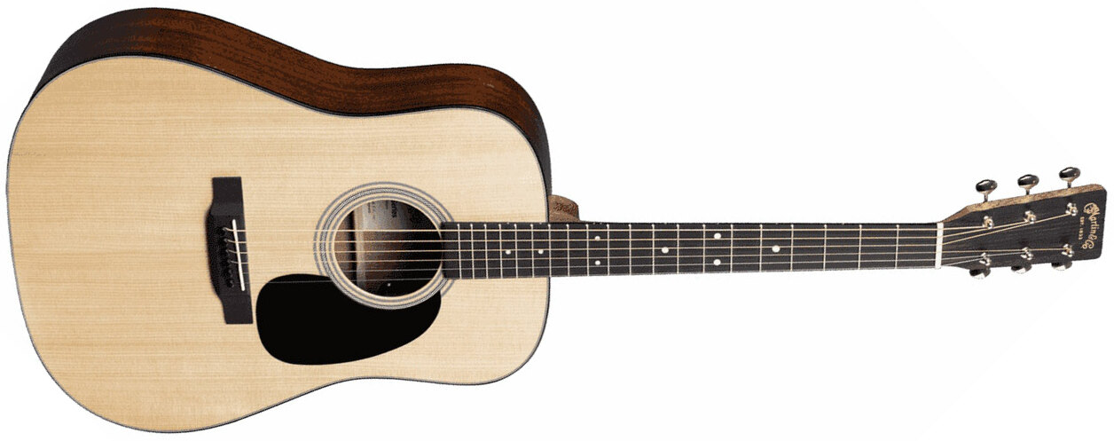 Martin D-12e Road Dreadnought Epicea Sapele Ric +housse - Natural - Guitare Electro Acoustique - Main picture