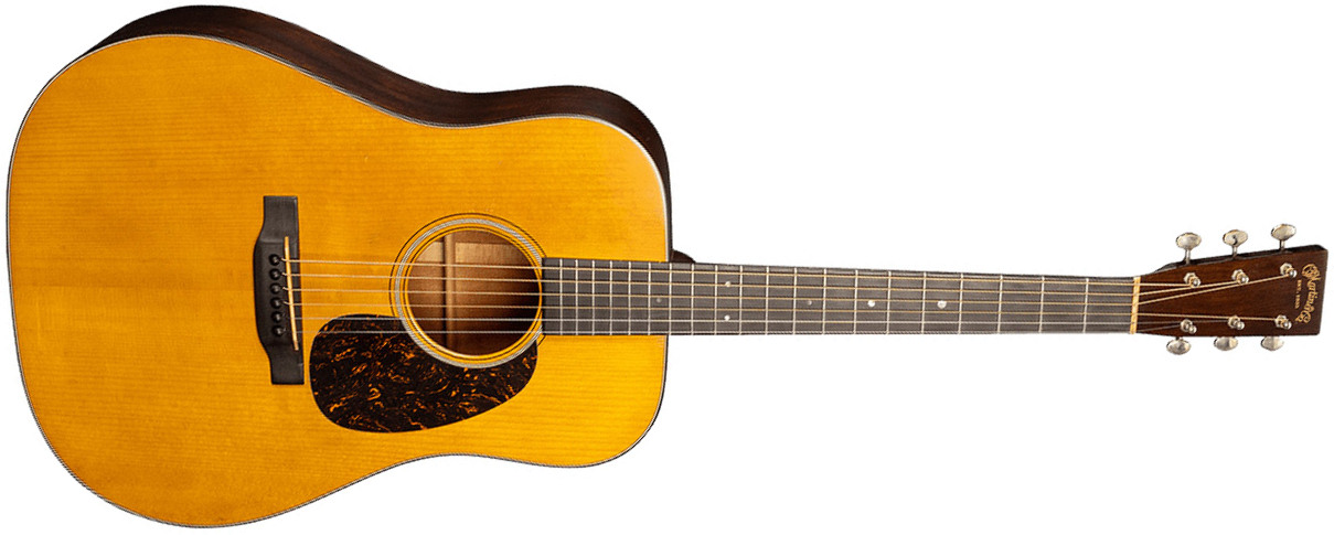 Martin D-18 Authentic 1937 Dreadnought Epicea Acajou Eb - Natural Vintage Gloss Aged - Guitare Acoustique - Main picture