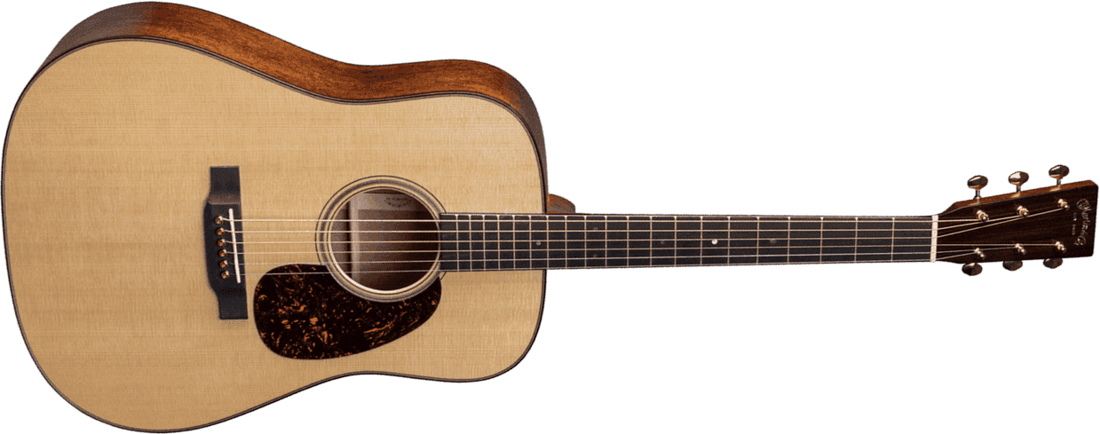 Martin D-18 Modern Deluxe Dreadnought Epicea Acajou Eb - Natural - Guitare Acoustique - Main picture