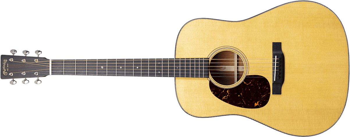 Martin D18 Lh Standard Golden Era Dreadnought Gaucher Epicea Acajou Eb - Gloss Natural - Guitare Folk - Main picture
