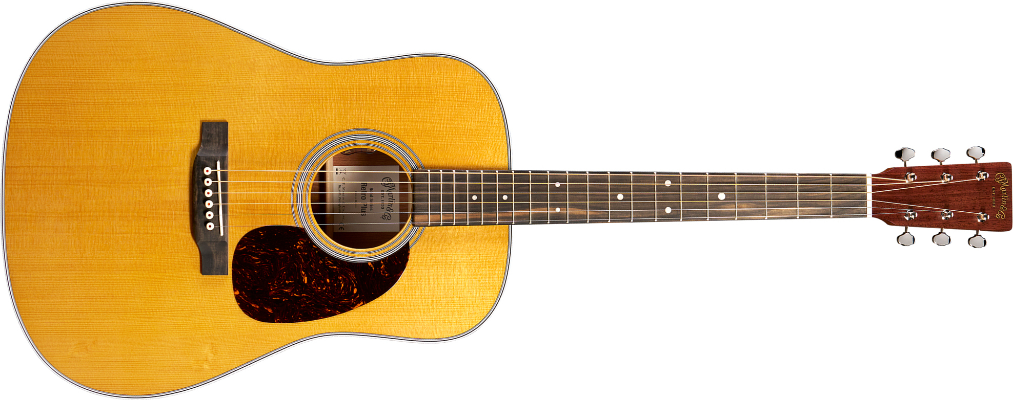 Martin De Retro Plus Road Epicea Granadillo Eb - Aging Toner - Guitare Folk - Main picture