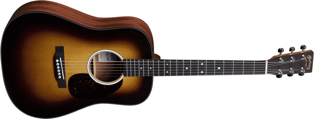 Martin Djr-10e Dreadnought Junior  Epicea Sapele Ric +housse - Burst Satin - Guitare Acoustique Voyage - Main picture