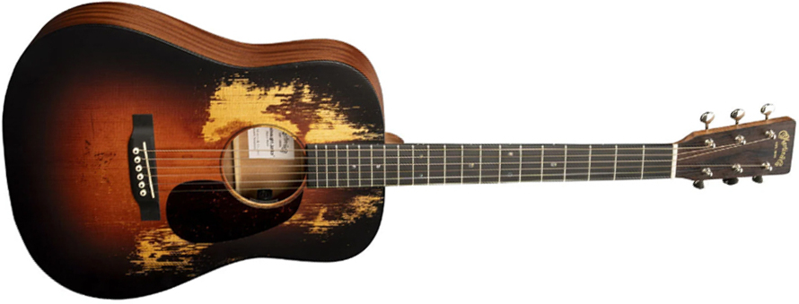 Martin Djre Junior Streetlegend Dreadnought 15/16 Epicea Sapele Ric - Burst Satin - Guitare Folk - Main picture