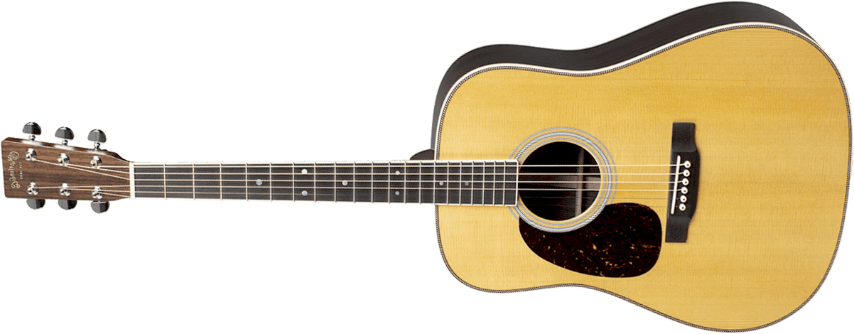 Martin Hd35 Lh Standard Golden Era Dreadnought Gaucher Epicea Palissandre Eb - Gloss Natural - Guitare Folk - Main picture