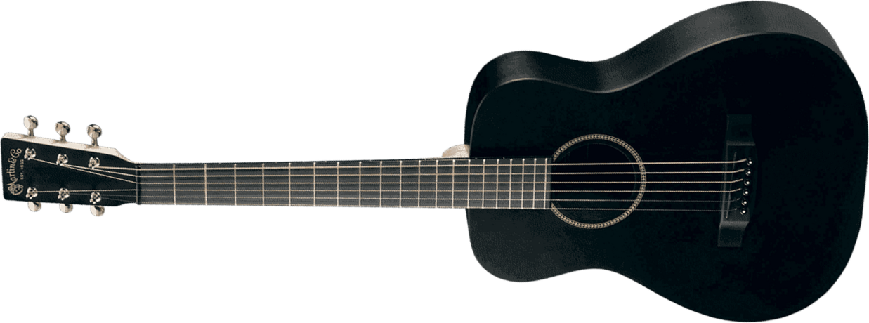 Martin Lx Little Martin Gaucher - Black Satin - Guitare Acoustique - Main picture