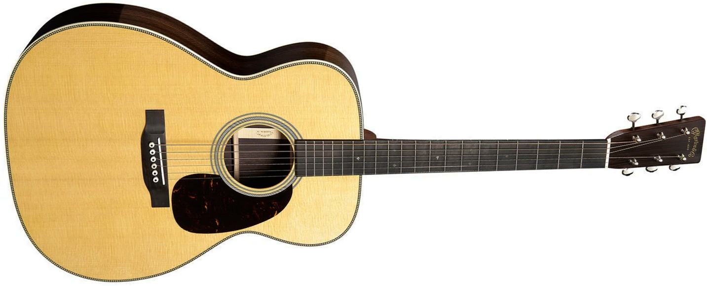 Martin M28 Standard 0000 Shsc Epicea Palissandre Eb - Natural Aging Toner - Guitare Folk - Main picture