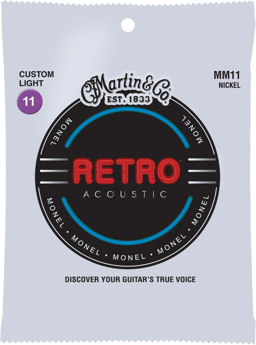 Martin Mm11 Retro Monel Acoustic Guitar 6c 11-52 - Cordes Guitare Acoustique - Main picture