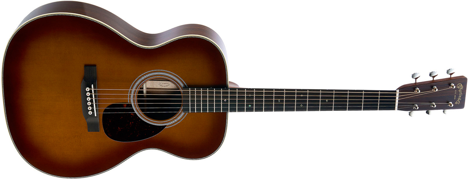 Martin Om28 Standard Golden Era Orchestra Model Epicea Palissandre Eb - Gloss 1933 Ambertone - Guitare Folk - Main picture