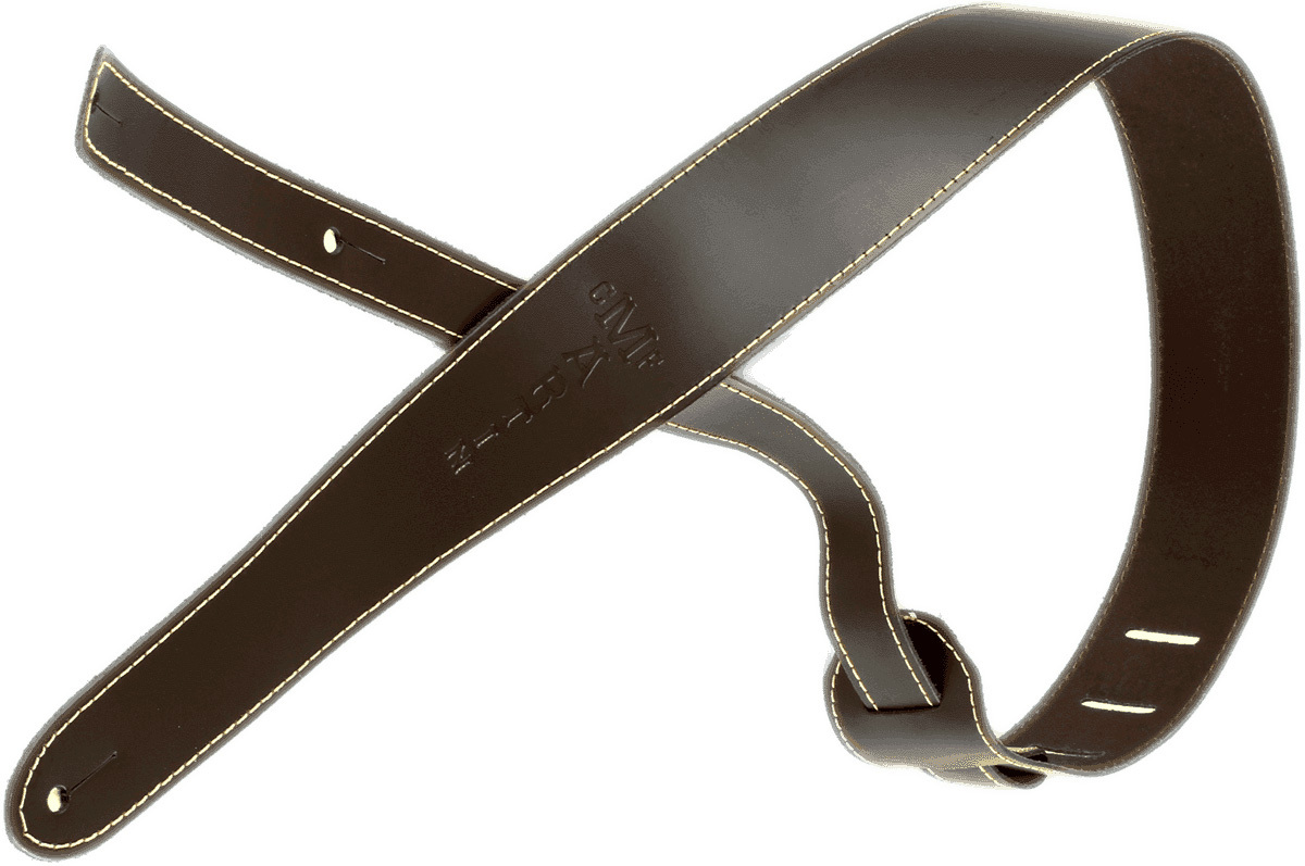Martin Slim Style Strap 18a0045 2inc. Cuir Brown - Sangle Courroie - Main picture