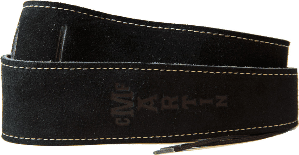 Martin Suede Strap 18a0016 2.5inc. Cuir Black - Sangle Courroie - Main picture