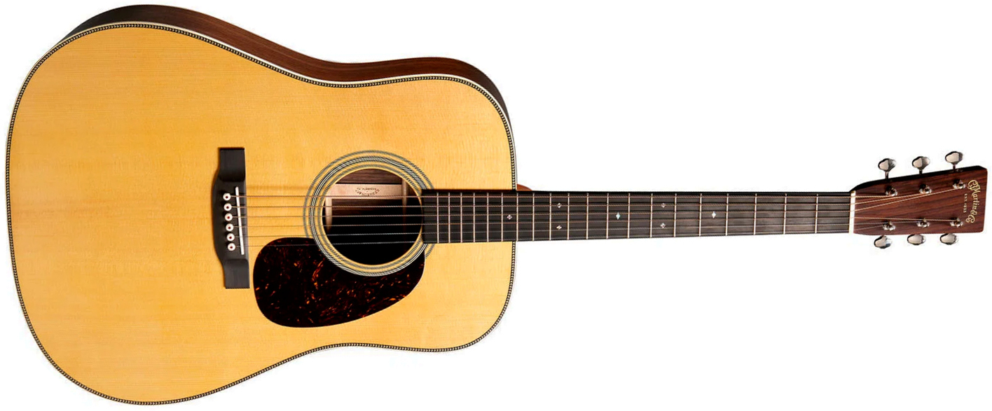 Martin Super Hd28 Standard Dreadnought Epicea Palissandre Eb - Natural Aging Toner - Guitare Folk - Main picture
