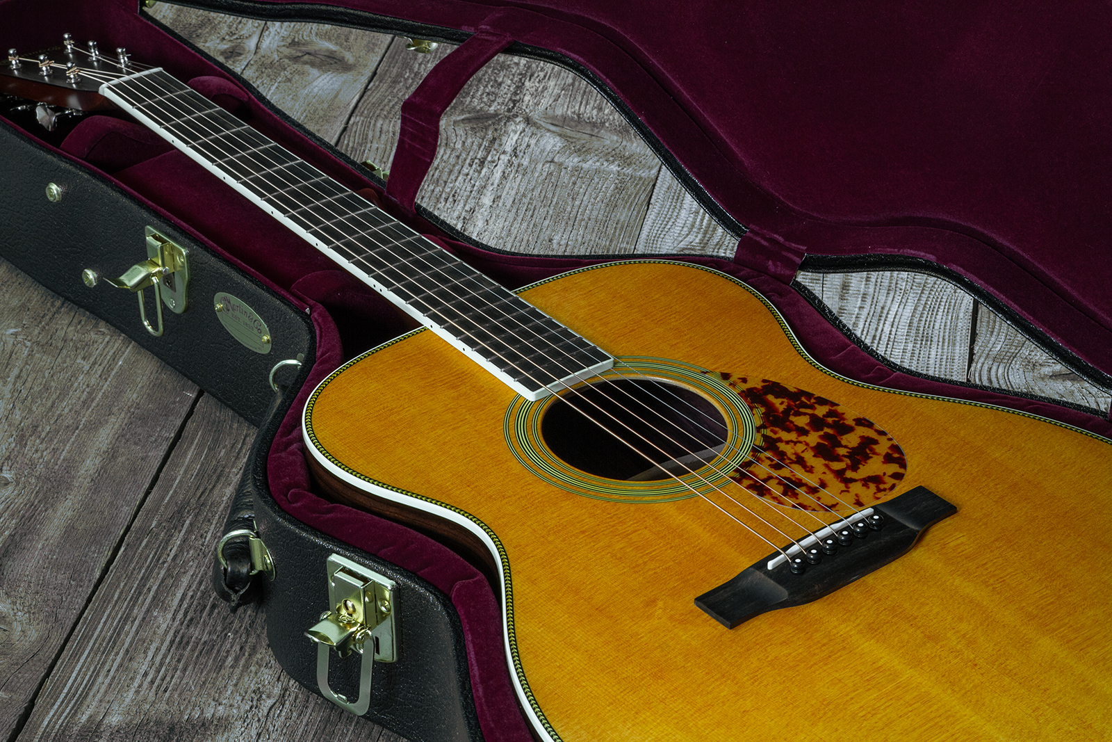 Martin Custom Shop 000 Epicea Adirondack / Palissandre Indian Eb #2703350 - Natural Aging Toner - Guitare Folk - Variation 11