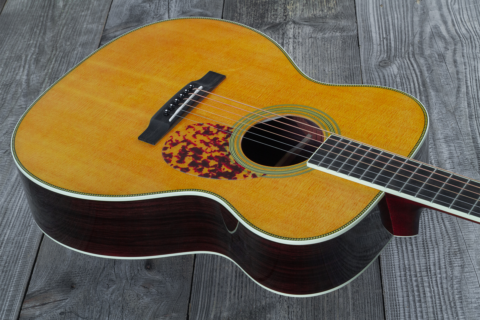 Martin Custom Shop 000 Epicea Adirondack / Palissandre Indian Eb #2703350 - Natural Aging Toner - Guitare Folk - Variation 2
