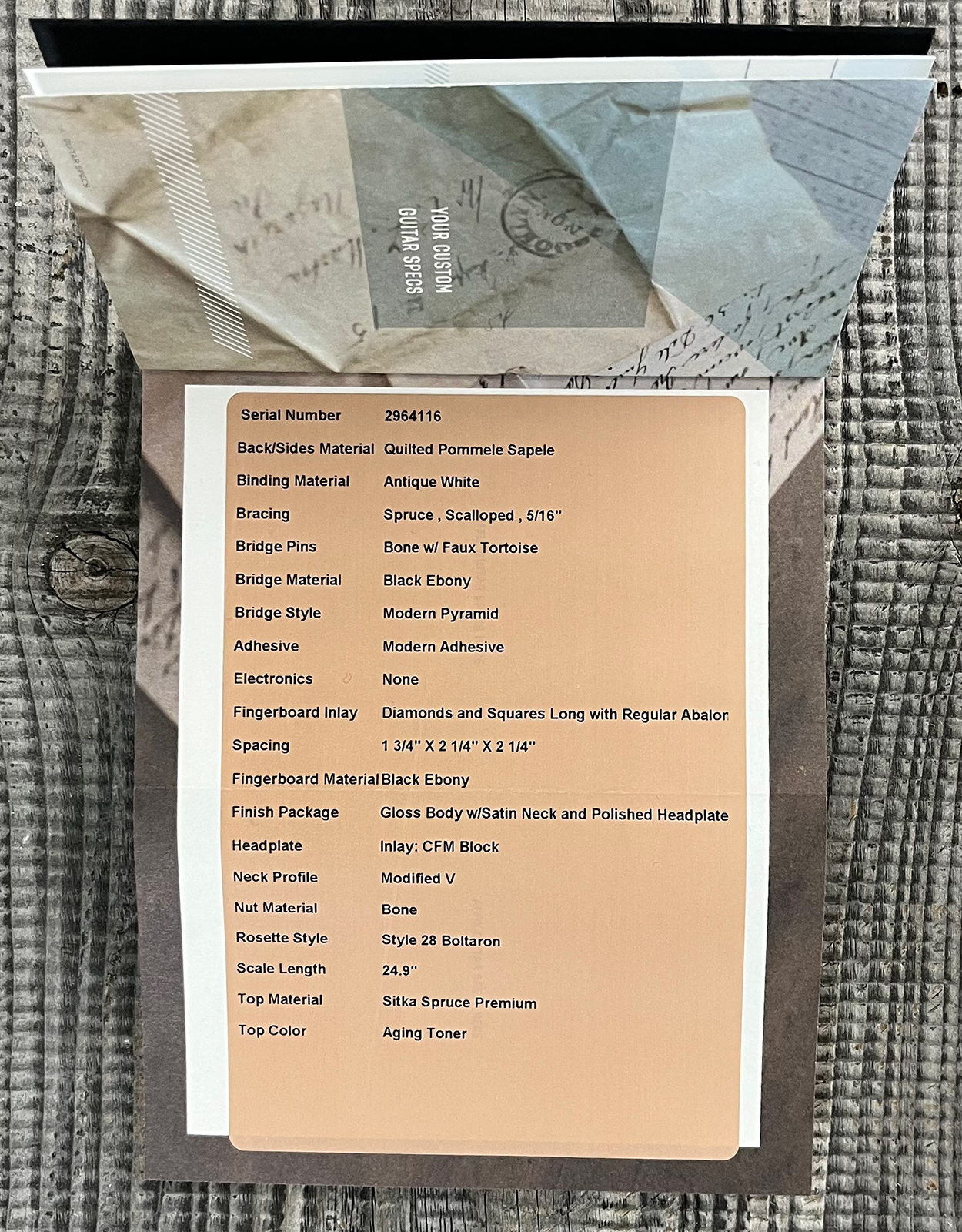 Martin Custom Shop 000 Shsc Epicea Sitka  / Quilted Sapele Eb #2964116 - Natural Aging Toner - Guitare Folk - Variation 13