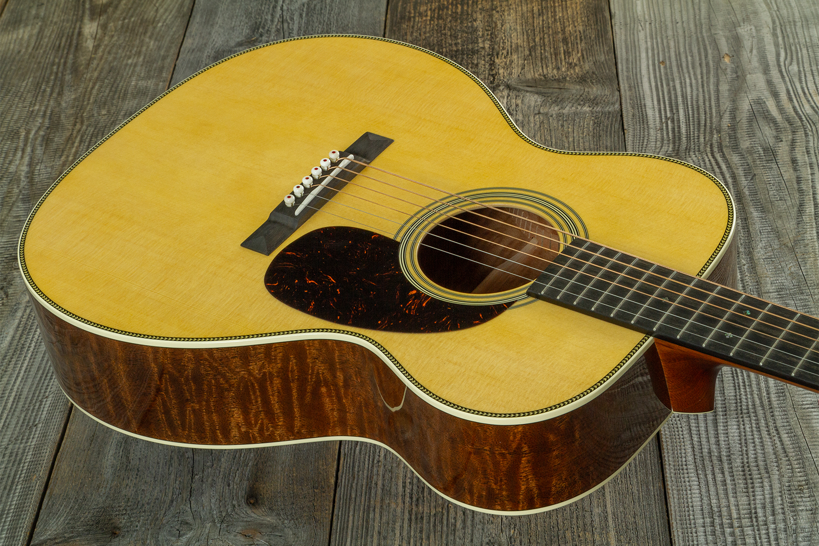 Martin Custom Shop 000 Shsc Epicea Sitka  / Quilted Sapele Eb #2964116 - Natural Aging Toner - Guitare Folk - Variation 2