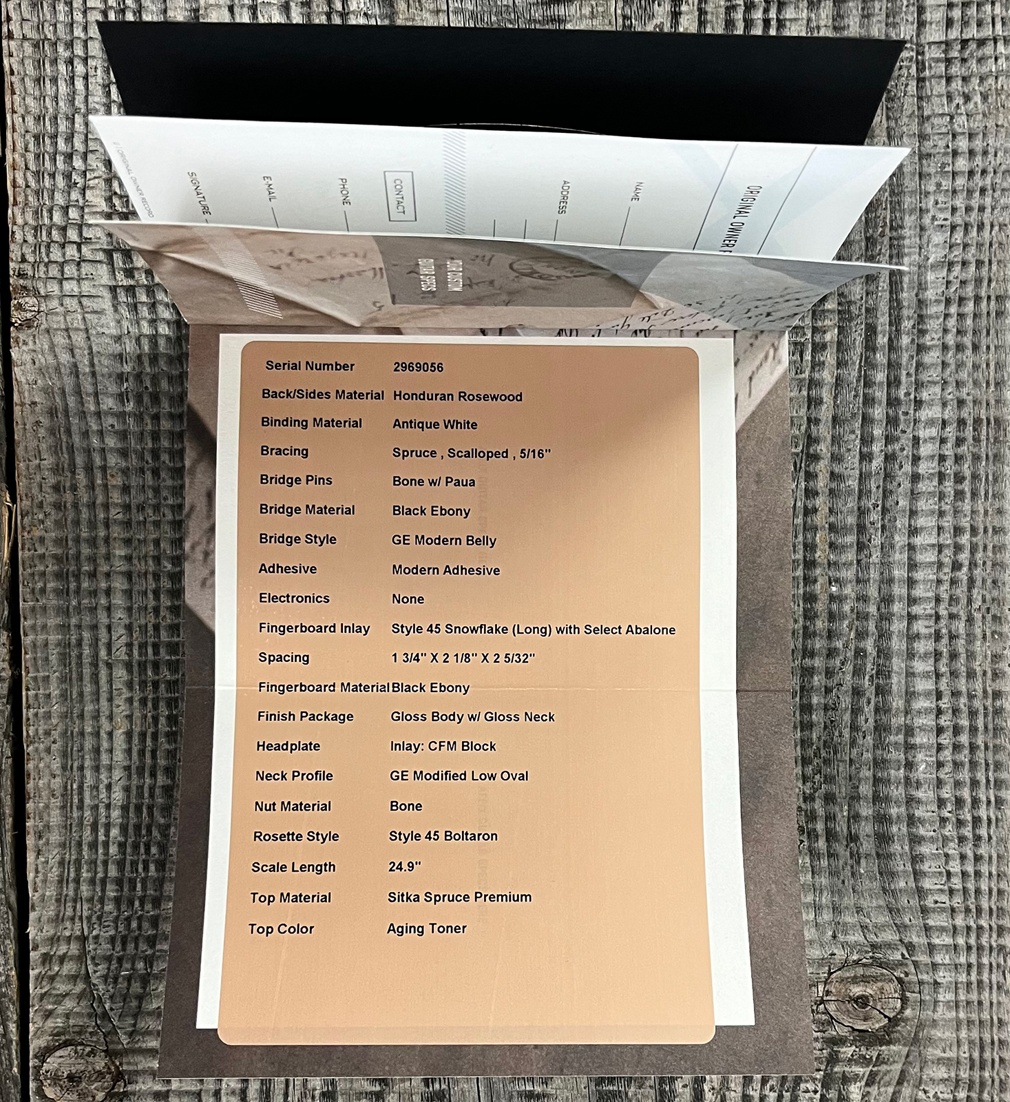 Martin Custom Shop 00042 Shsc Epicea Sitka / Palissandre Honduras Eb #2969056 - Natural Aging Toner - Guitare Folk - Variation 13