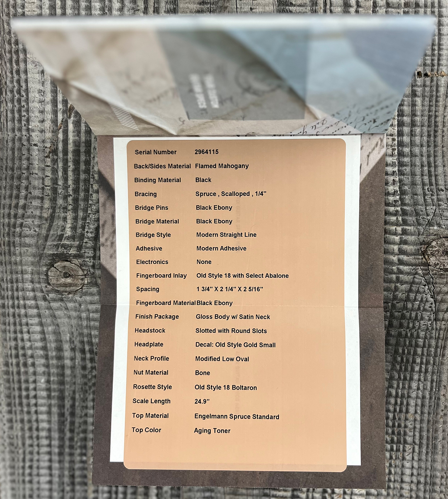 Martin Custom Shop 012f 12-fret Shsc Epicea Englemann / Acajou Eb #2964115 - Natural Aging Toner - Guitare Folk - Variation 14