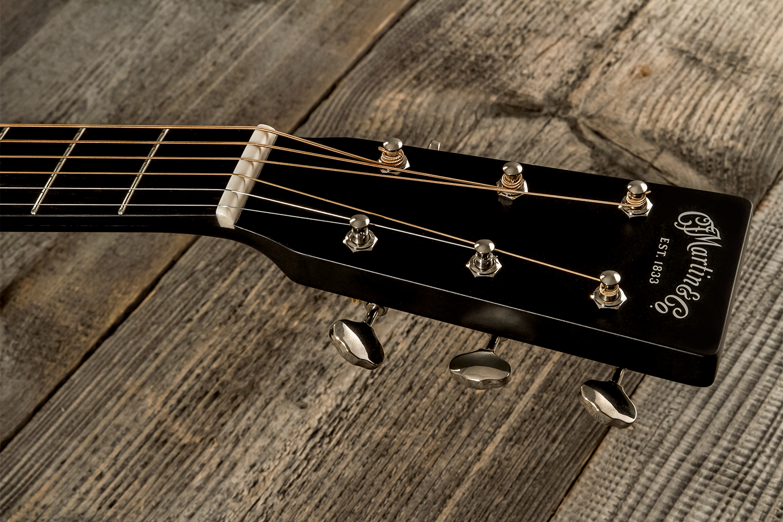 Martin Custom Shop Cs-000-3764624 Shsc Epicea Europeen / Acajou Sinker Eb #2720463 - Black Gloss - Guitare Folk - Variation 8
