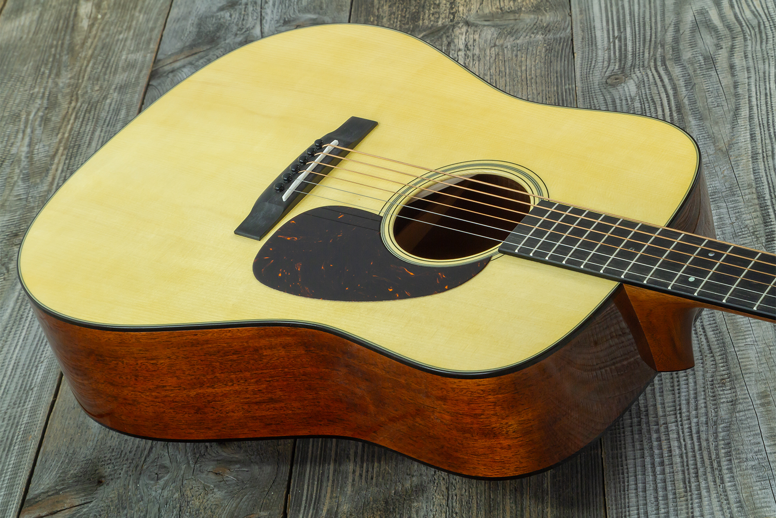 Martin Custom Shop D18 Dreadnought Epicea Adirondack / Acajou Eb - Natural Aging Toner - Guitare Folk - Variation 6