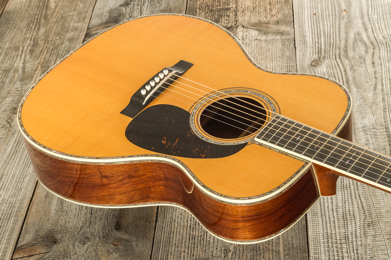 Martin Custom Shop Joe Bonamassa 00045 Ltd Signature 000 Shsc Epicea Palissandre Eb #2917432 - Natural Vintage - Guitare Folk - Variation 2