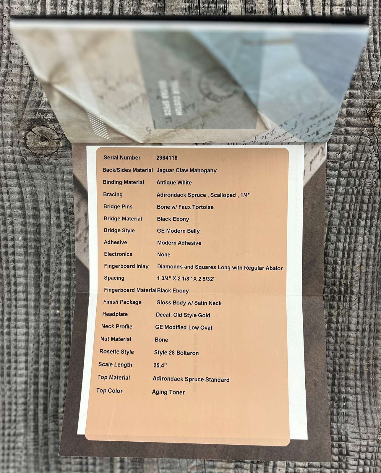 Martin Custom Shop Om Epicea Adirondack / Acajou Eb #2964118 - Natural Aging Toner - Guitare Folk - Variation 11