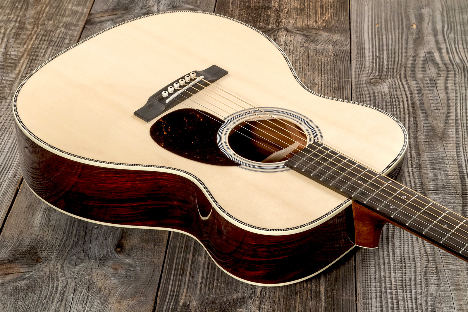 Martin Custom Shop Om Epicea Engelmann Cocobolo Eb #2736828 - Natural Clear - Guitare Acoustique - Variation 1