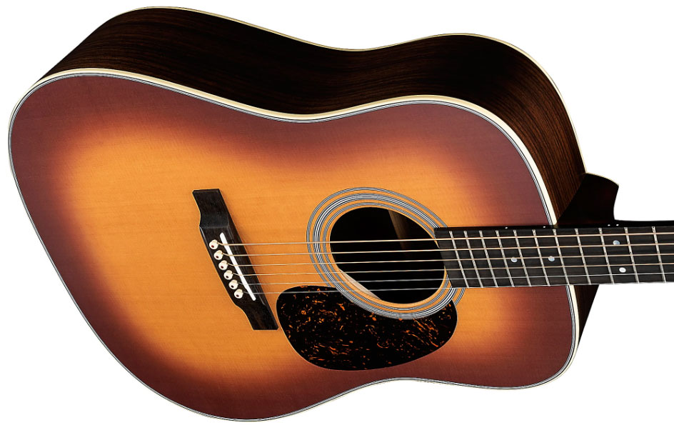 Martin D-28 Standard Dreadnought Epicea Palissandre Eb - Satin Amberburst - Guitare Acoustique - Variation 2