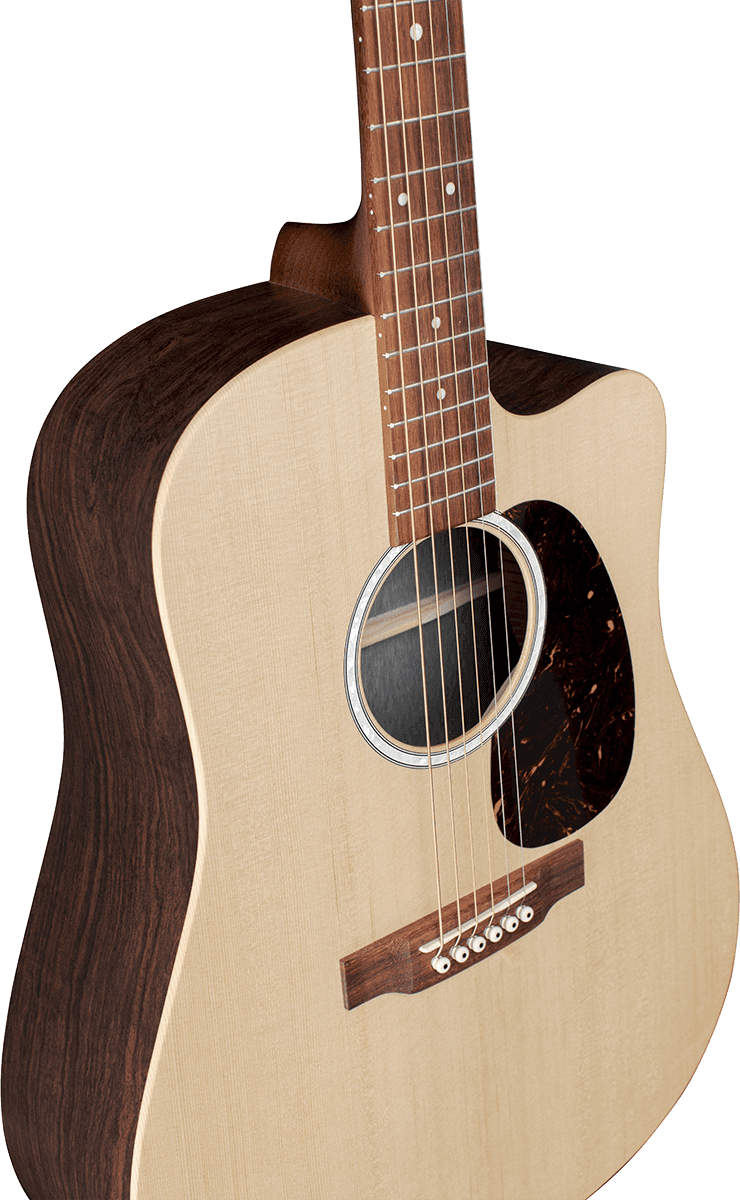 Martin Dc-x2e Rosewood Dreadnought Cw Epicea Palissandre Hpl - Natural Satin - Guitare Electro Acoustique - Variation 4