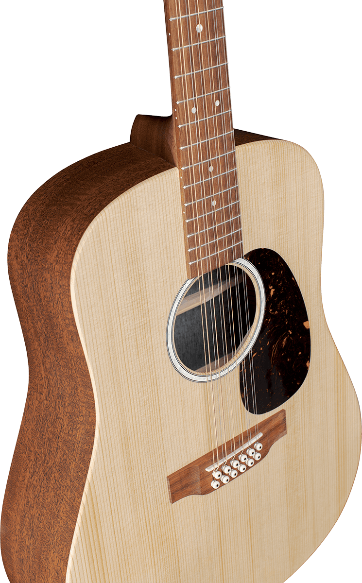 Martin D-x2e 12-string Dreadnought 12c Epicea Acajou Hpl - Natural Satin - Guitare Electro Acoustique - Variation 4