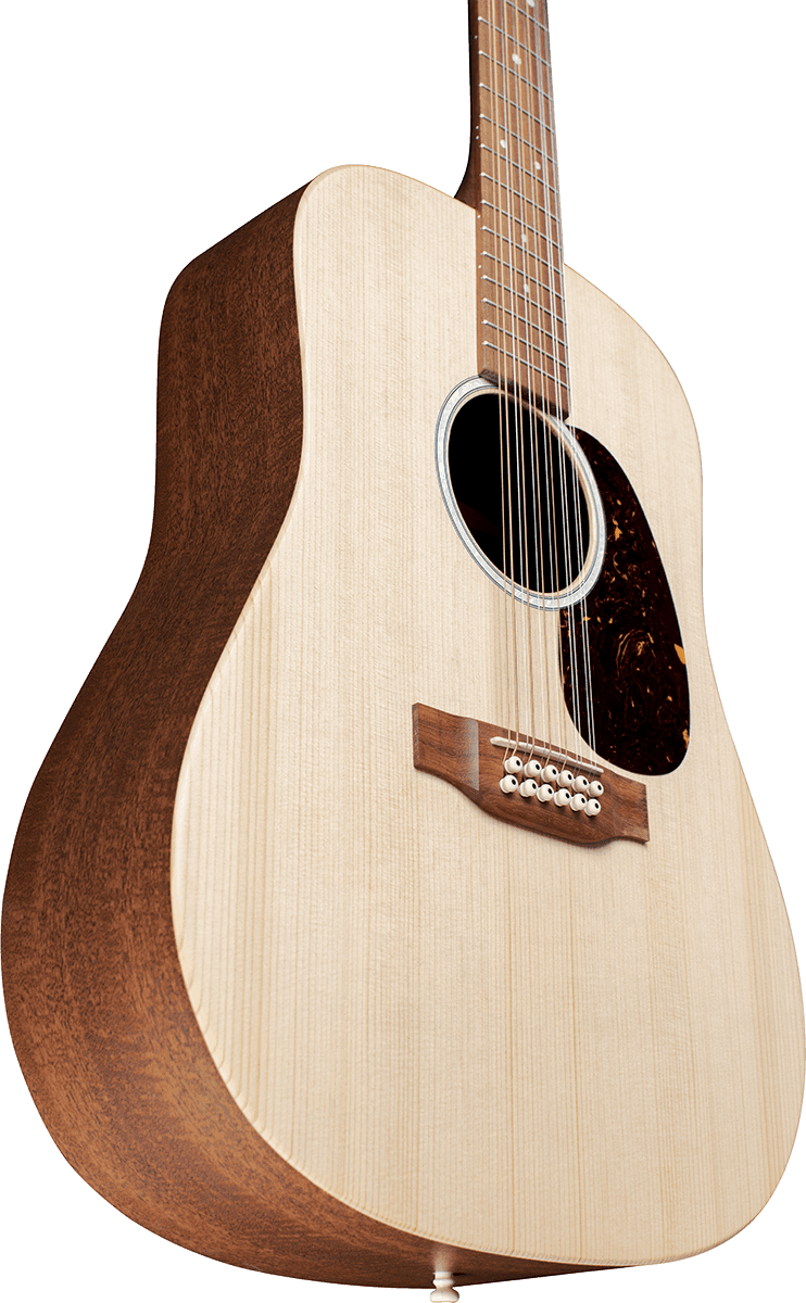 Martin D-x2e 12-string Dreadnought 12c Epicea Acajou Hpl - Natural Satin - Guitare Electro Acoustique - Variation 5