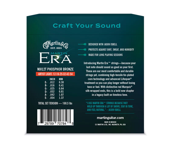 Martin Era Jason Isbell Phosphor Bronze Treated Light - Cordes Guitare Acoustique - Variation 1