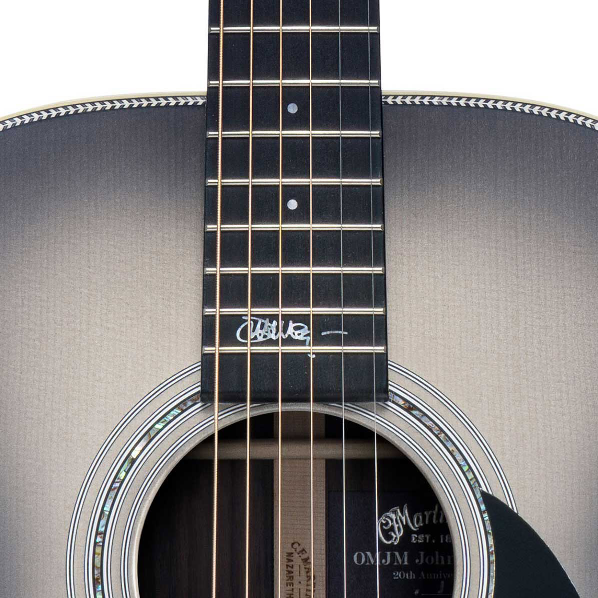 Martin John Mayer Omjm Signature 20th Anniversary Epicea Palissandre Eb - Silverburst - Guitare Folk - Variation 3