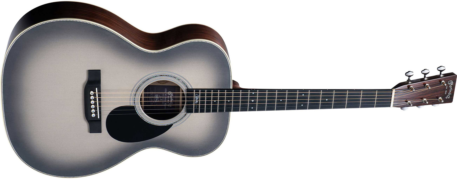 Martin John Mayer Omjm Signature 20th Anniversary Epicea Palissandre Eb - Silverburst - Guitare Folk - Variation 1