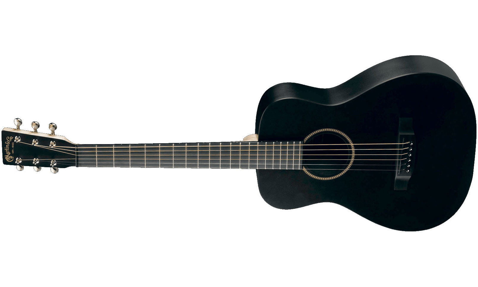 Martin Lx Little Martin Gaucher - Black Satin - Guitare Acoustique - Variation 1