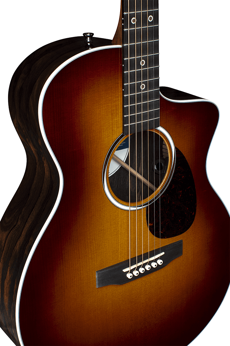 Martin Sc-13e Road Special Om Cw Epicea Ziricote Eb - Burst - Guitare Electro Acoustique - Variation 1