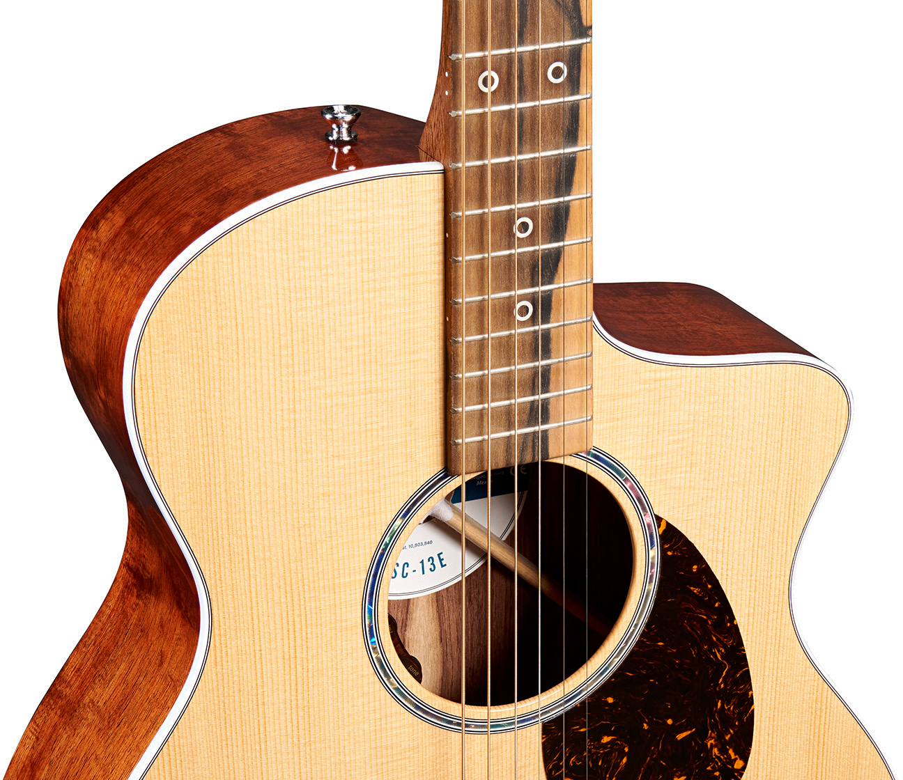 Martin Sc13e Modern Road Om Cw Epicea Koa Eb - Natural - Guitare Folk - Variation 2