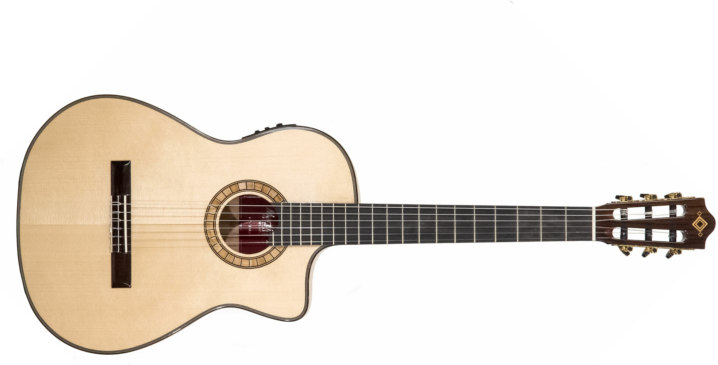 Martinez Mp12-mp Crossover 4/4 Cw Epicea Erable Rw + Housse - Natural - Guitare Classique Format 4/4 - Main picture