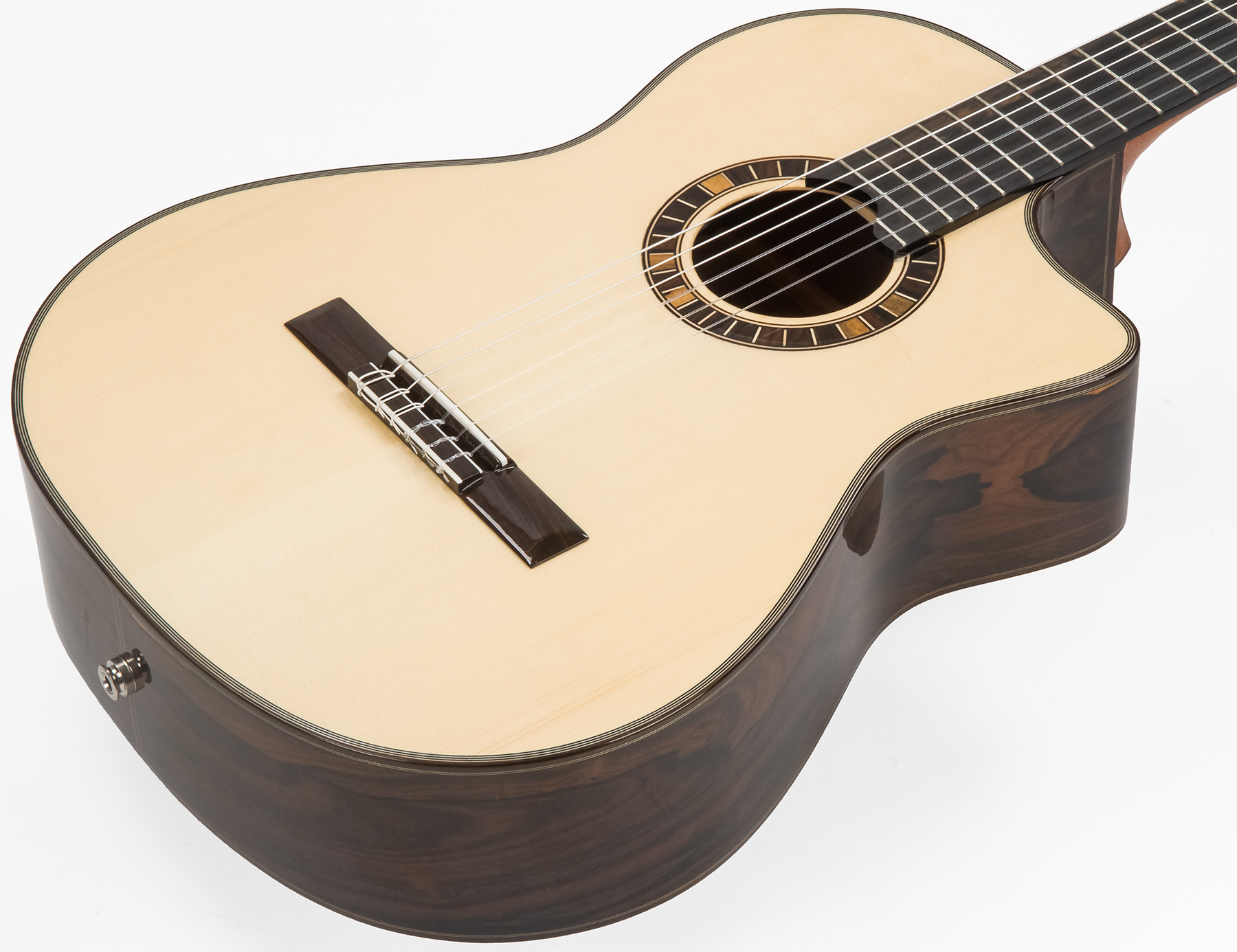 Martinez Mp12-st Crossover 4/4 Cw Epicea Santos Rw + Housse - Natural - Guitare Classique Format 4/4 - Variation 1